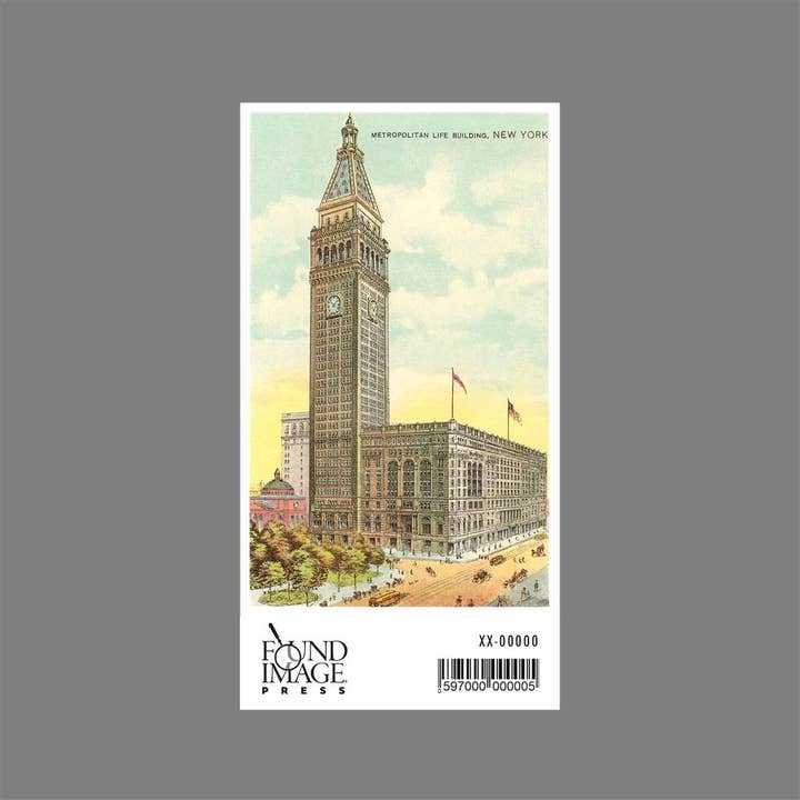 Found Image Press – wholesale Klistermärke – Klistermärke NY-291 Metropolitan Life Building, New York City1
