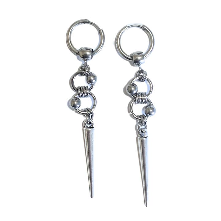 DEATHNOTE sølv øreringe med vedhæng i hoops-stil for engroshandel hos Eazypanda