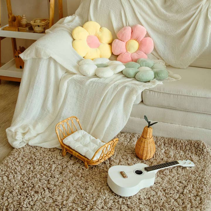 Little Tijn - BohoPanna NL - Wholesale Doll Accessory Kit - Kids - Rattan Doll Bed - Baby Doll Crib