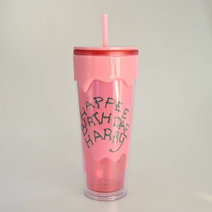Silver Buffalo - Wholesale Drinking Glass/Cup - Harry Potter Happy Birthday Harry 26oz Plastic Drip Tumbler