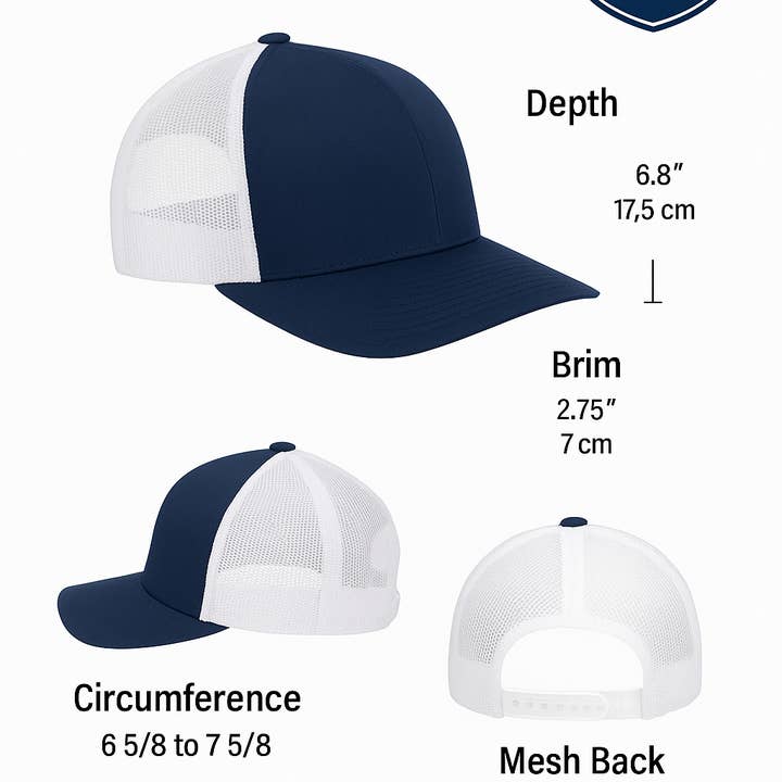 PNW Apparel - Wholesale Trucker Hat - Unisex - Smokey The Bear Hat - Trucker Snapback Mesh Back1