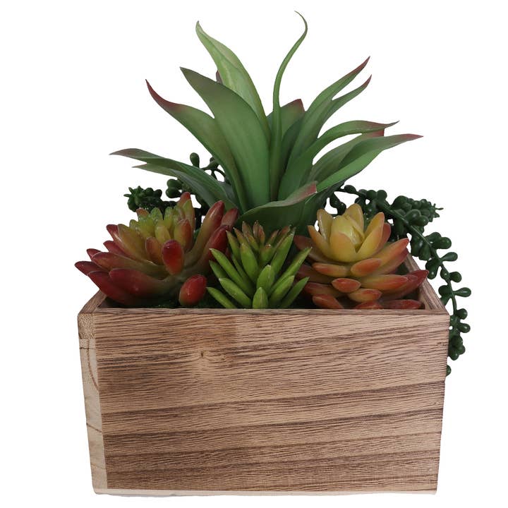 Wood Planter Boxes with Liner Floral Accessories 6.75x6.75"  and other Purchase Wholesale wood planter boxes. Free Returns & Net 60 Terms on Faire trending on Faire.