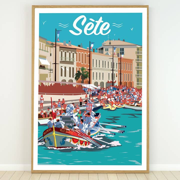 Printymania - Wholesale Poster - POSTER OF THE CITY OF SETE - 50X70 CM1