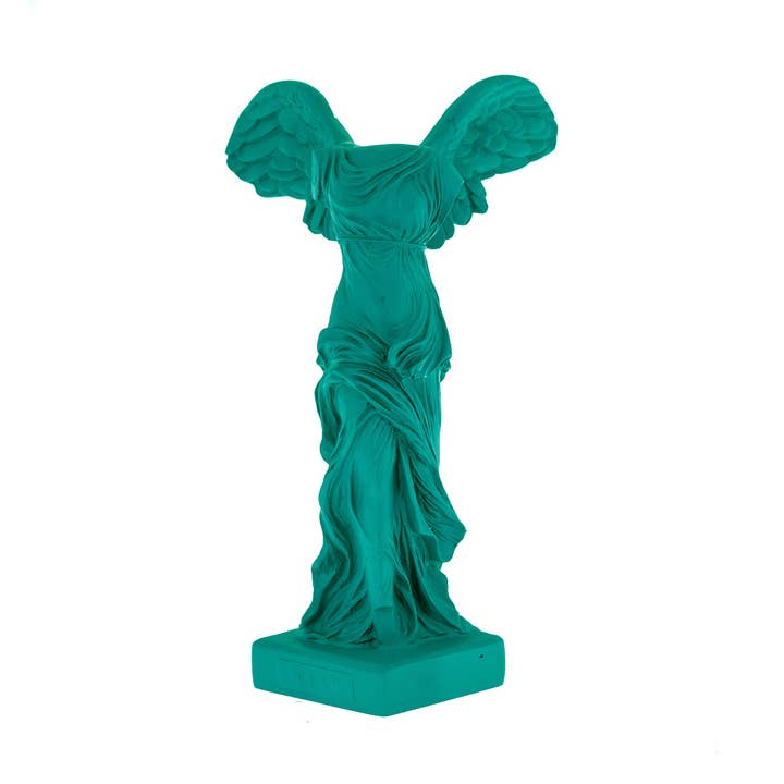 Victory - Nike Winged Goddess of Samothrace 19cm Green Color for wholesale by ARTIA LTD