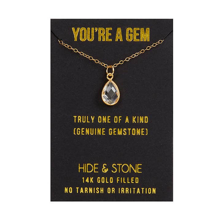 You're A Gem | Truly One Of A Kind for wholesale by Hide & Stone Jewelry