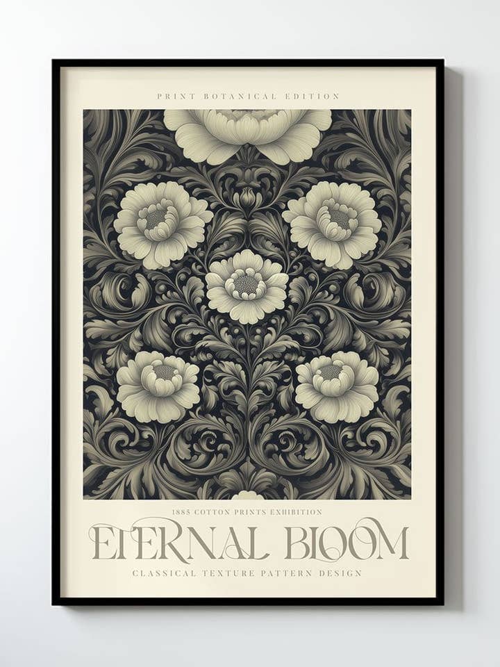 Eternal Bloom Série 5 - Exposição de Impressão em Algodão de 1885 por atacado de MokaMouse