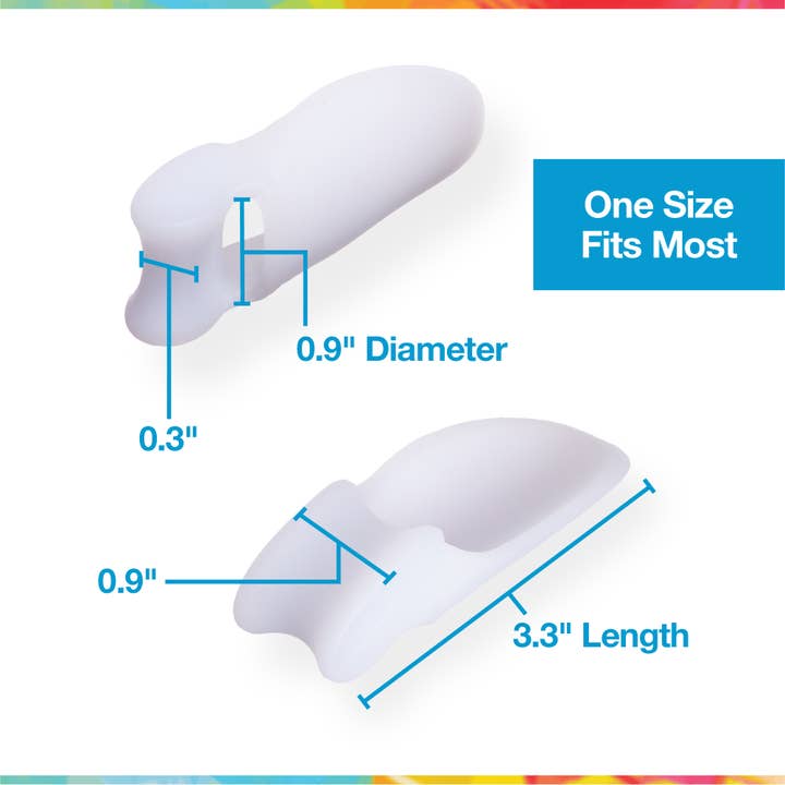 ZenToes - Wholesale Inserts/Soles - Unisex - Gel Bunion Protector Shield with Toe Separator - 2 Pack