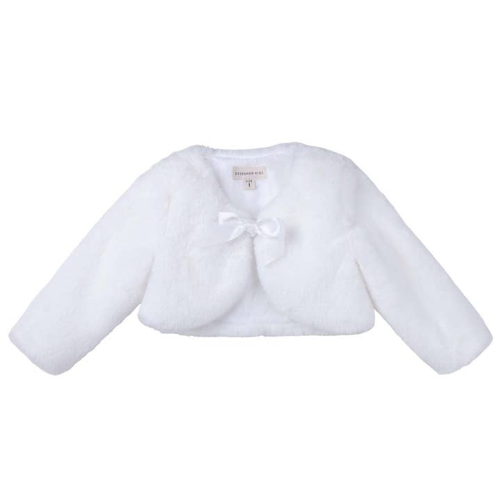 Designer Kidz – wholesale Jacka - Baby – Sassy Baby Fuskpäls Jacka - Ivory