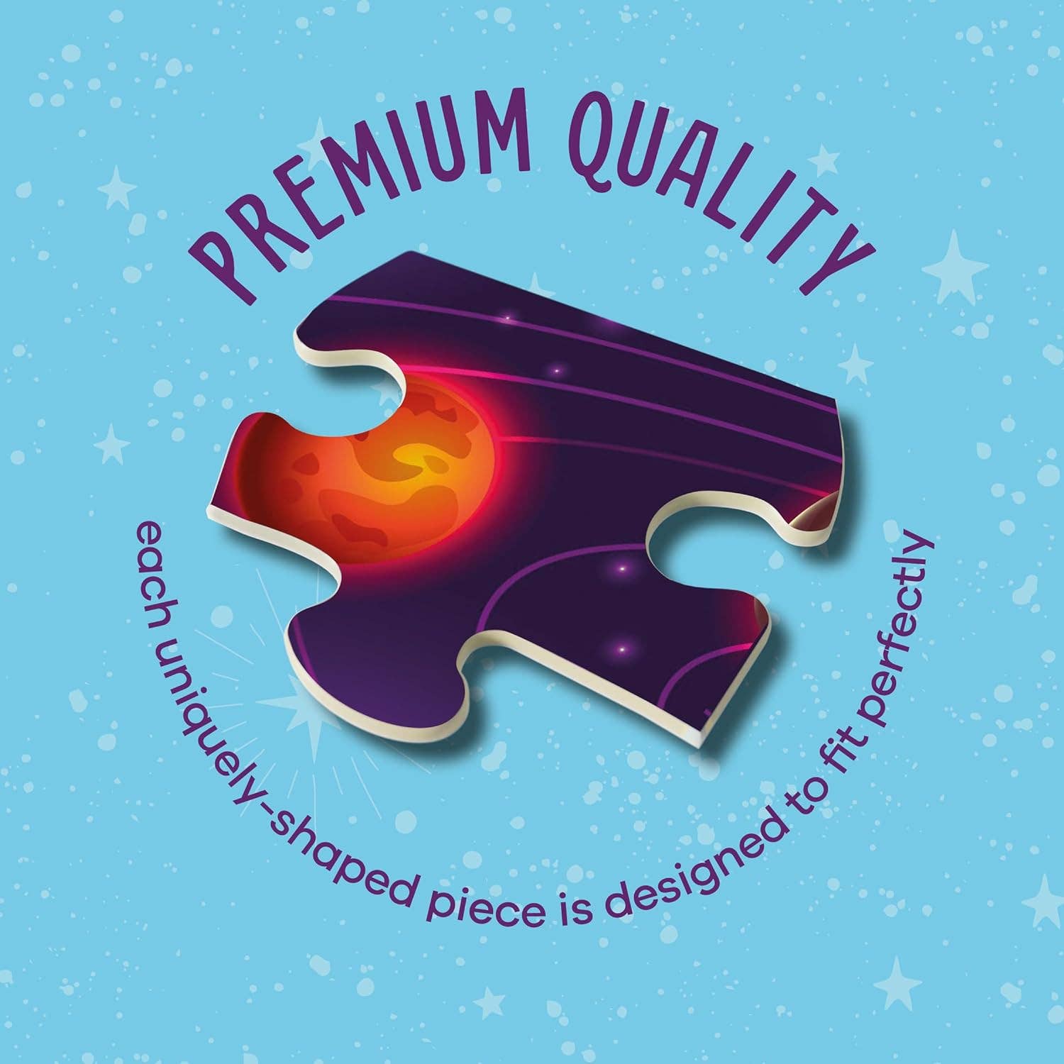 Dan&Darci - Wholesale Puzzle - Kids - Glow in The Dark 100 Piece Galaxy Jigsaw Puzzle for Kids6