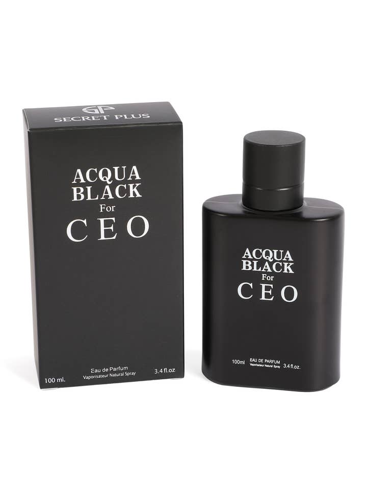 Acqua Black For CEO Natural Spray Cologne For Men for wholesale by MYS Wholesale Inc