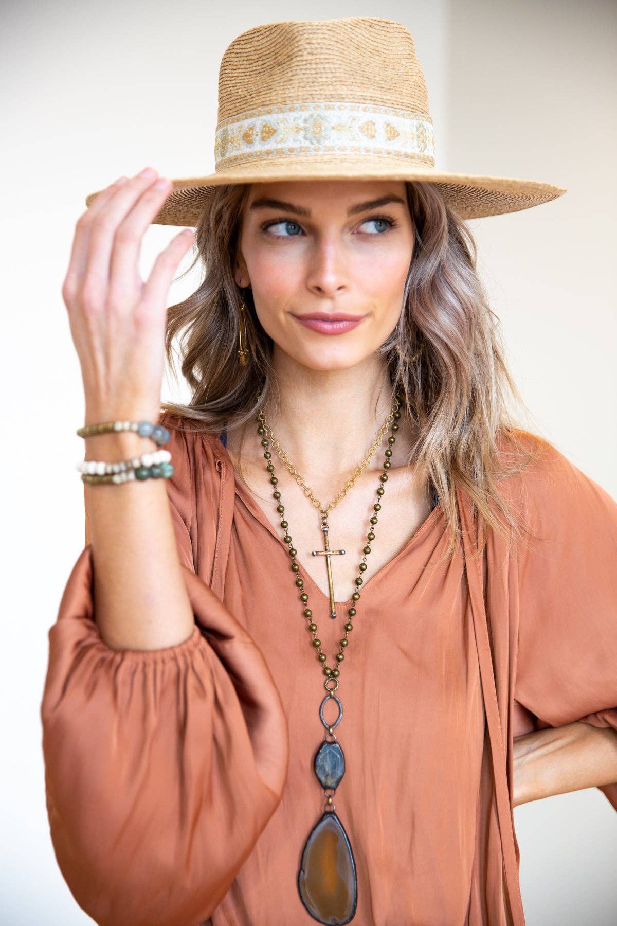 Funky Trunk Vintage Designs - Wholesale Pendant/Charm Necklace - Artisan Cross Necklace1