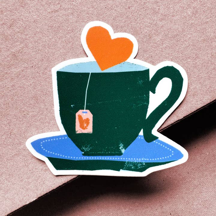 Pegatina de taza de té – Venta al por mayor para venta al por mayor de Kautzi Illustrations