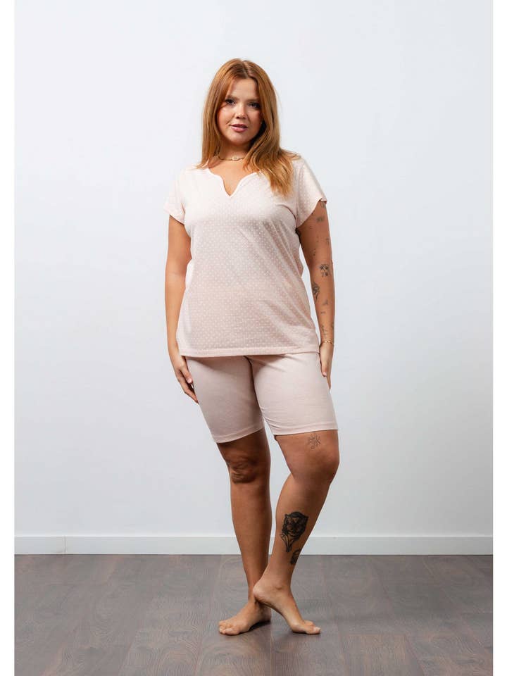 R25001 - Pyjamas i trikå Vår/Sommar Kollektion Stora Storlekar för wholesale av Teresa Cardoso Oliveira