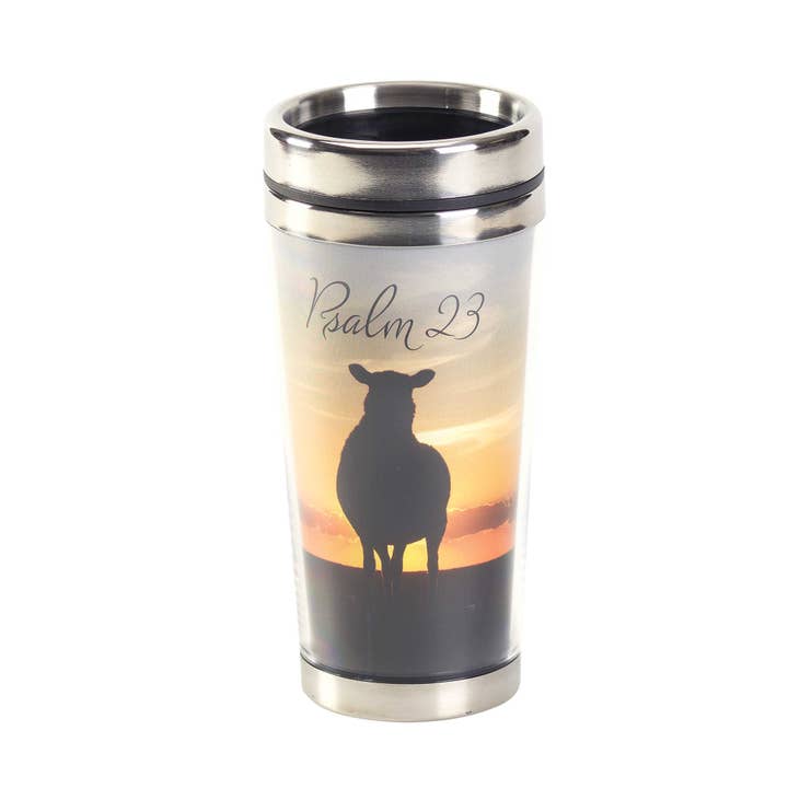 Travel Mug Psalm 23 16 Oz for wholesale by Dicksons