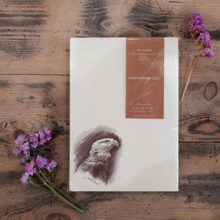 Eagle - Artist 20 Sheet Stationery Set for wholesale by Jodie Westall Art