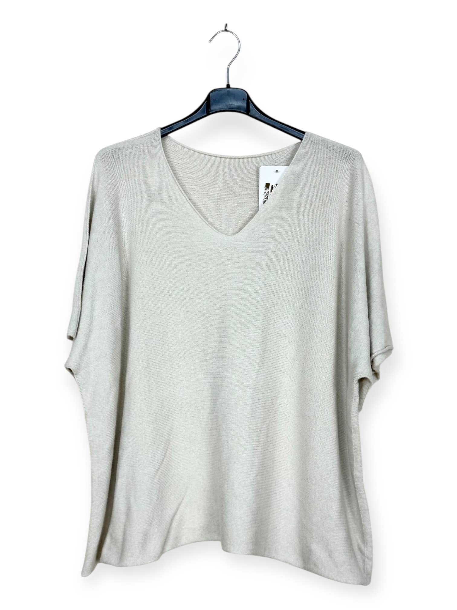 Lucky Nana - Wholesale Poncho - Women's - AH L2202 - Plus Size V-Neck Poncho Sweater25