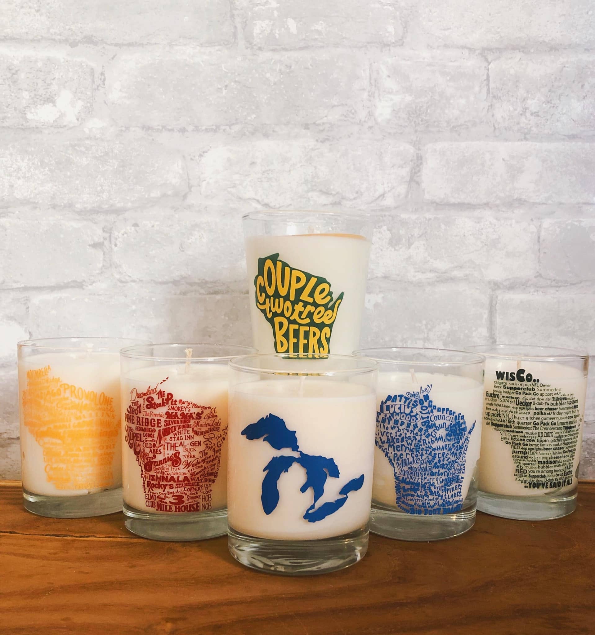 Wholesale Wisconsin Specialty Glass Candles for your store Faire