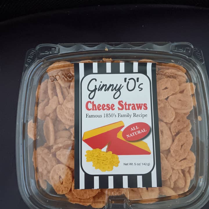 5 oz. Original Cheese Straw- Clamshell for wholesale by Ginny O's