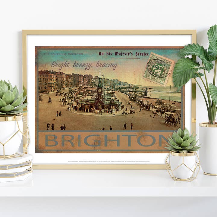The Aquarium - Brighton - 11X14” Premium Art Print for wholesale by Star Editions