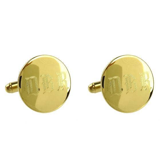 Moon and Lola – Großhandel Manschettenknöpfe – Herren – Runde Manschettenknöpfe mit Gravur (WS)1