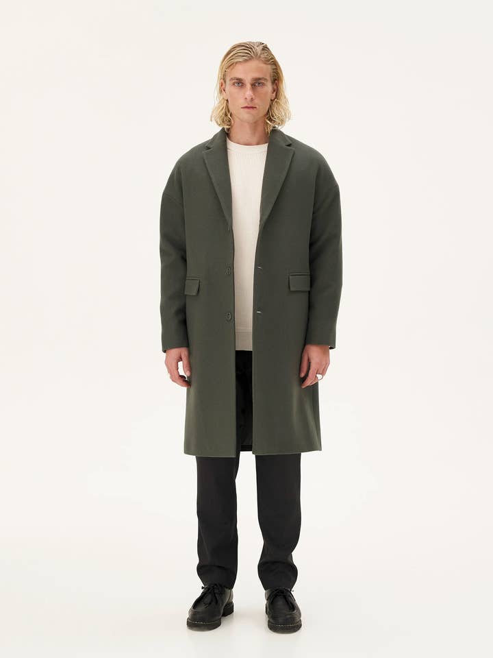 NOYOCO - Wholesale Coat - Women's - Genoa Ash green coat1