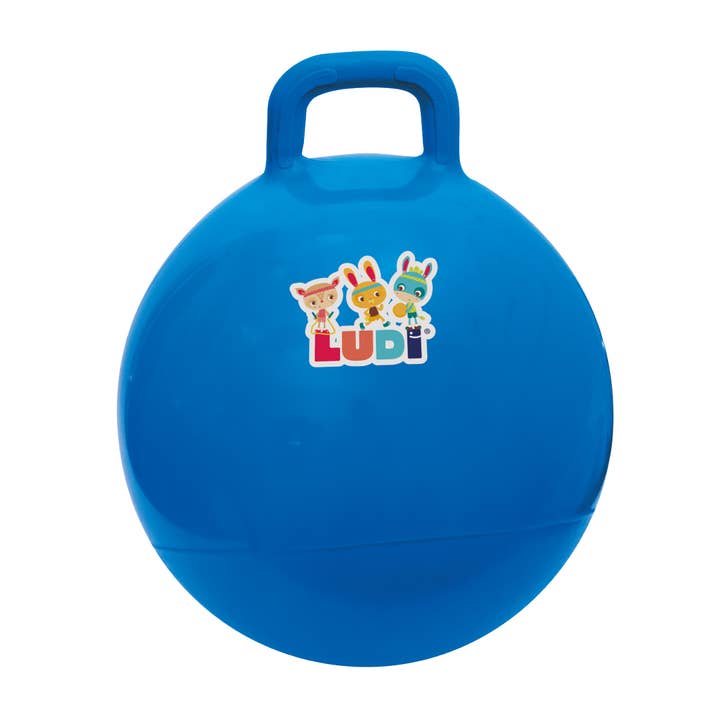 BALLON SAUTEUR Bleu 45cm pour la vente par JBM SAS