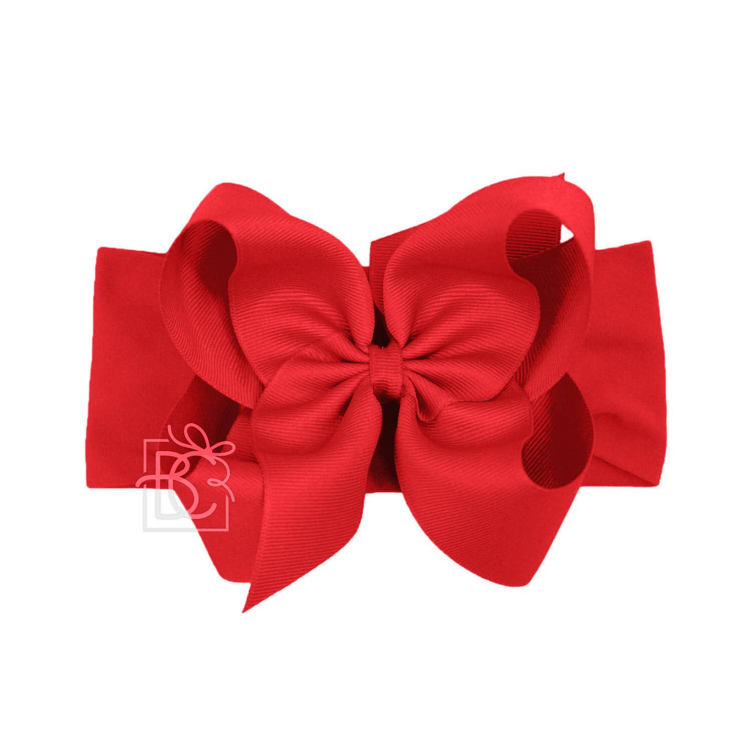 Beyond Creations, LLC - Wholesale Fashion Headband - Kids - WIDE PANTYHOSE HEADBAND W/CLASSIC GROSGRAIN BOW48
