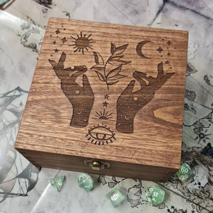 Mystical Hands Trinket or Dice Box - Felted for wholesale by Critit