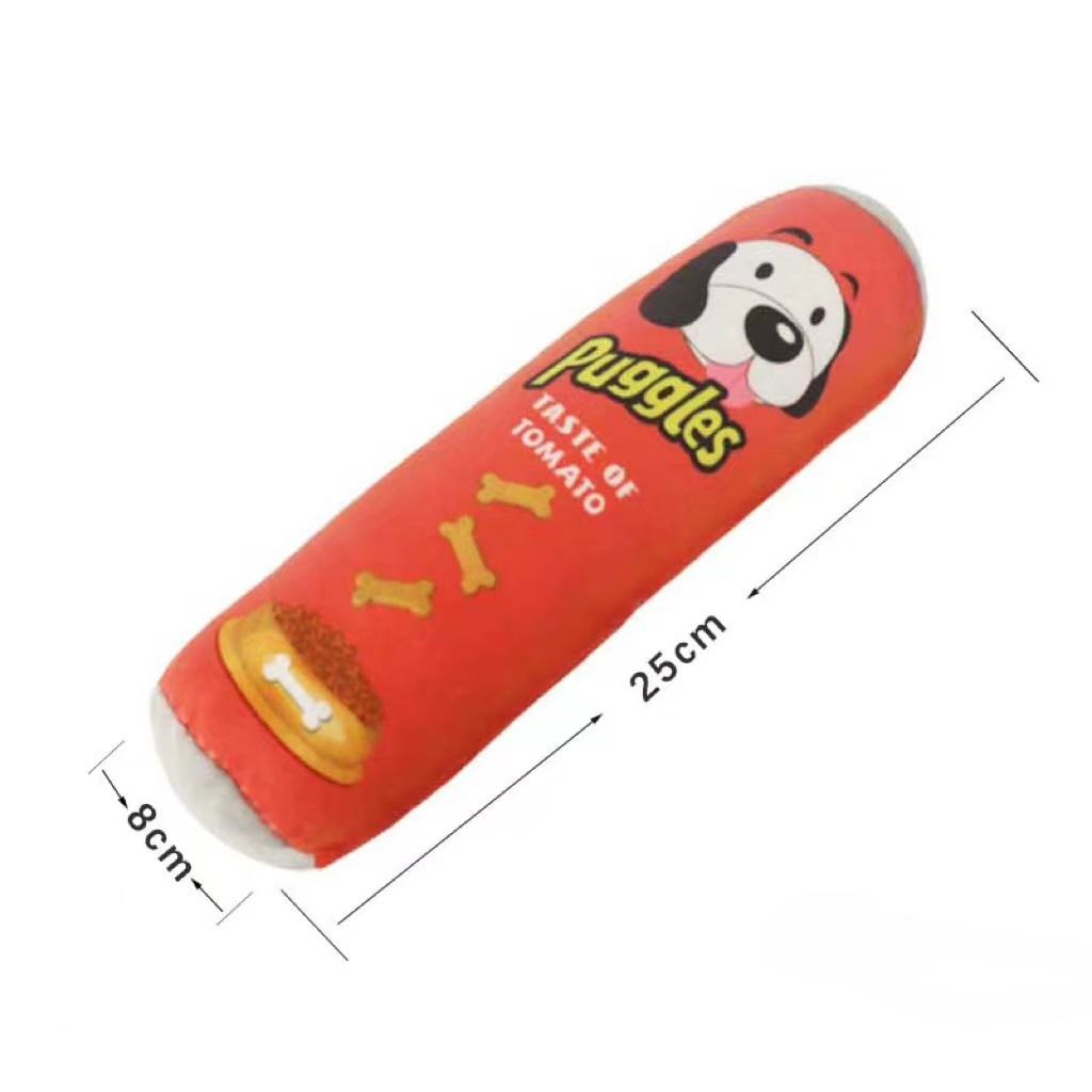 Cheerhunting - Wholesale Pet Plush Toy - Dog - Petkin - Chips Can Shape Dog Toy5