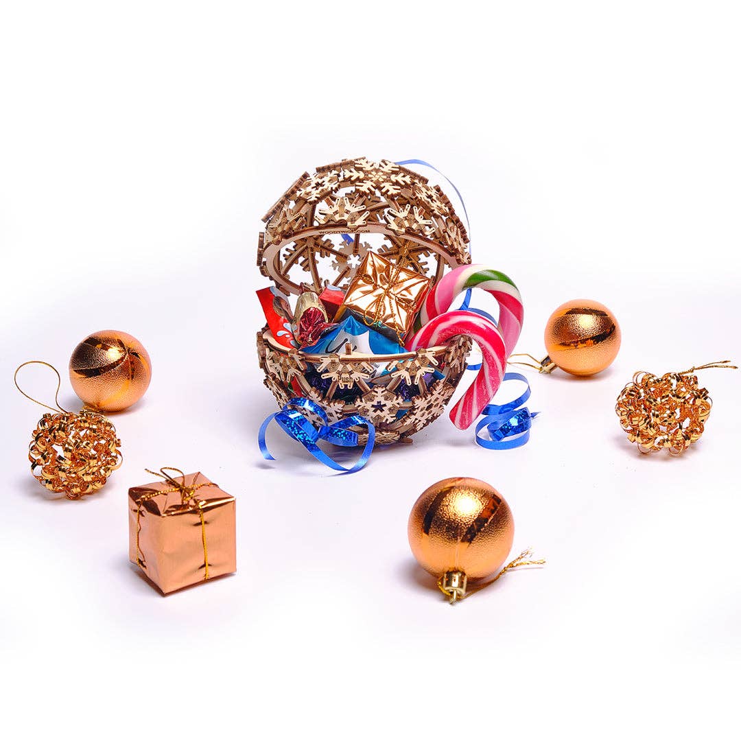 WoodTrick - Vendita all'ingrosso Kit per lavoretti fai da te - WoodTrick palla di Natale in legno modello meccanico 3D da assemblare13