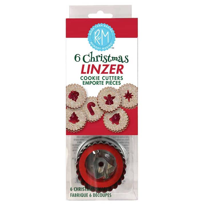 R&M International - Wholesale Cookie Cutter - Christmas Linzer 6 PC Cookie Cutter Set