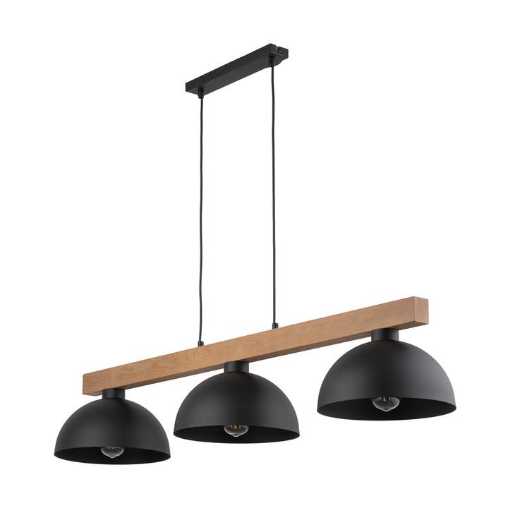 OSLO Black Scandinavian Pendant Light 3 for wholesale by LumoCrafts