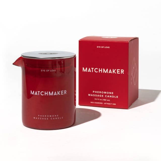 Matchmaker Red Diamond Pheromone Massage Candle for wholesale by Eye Of Love