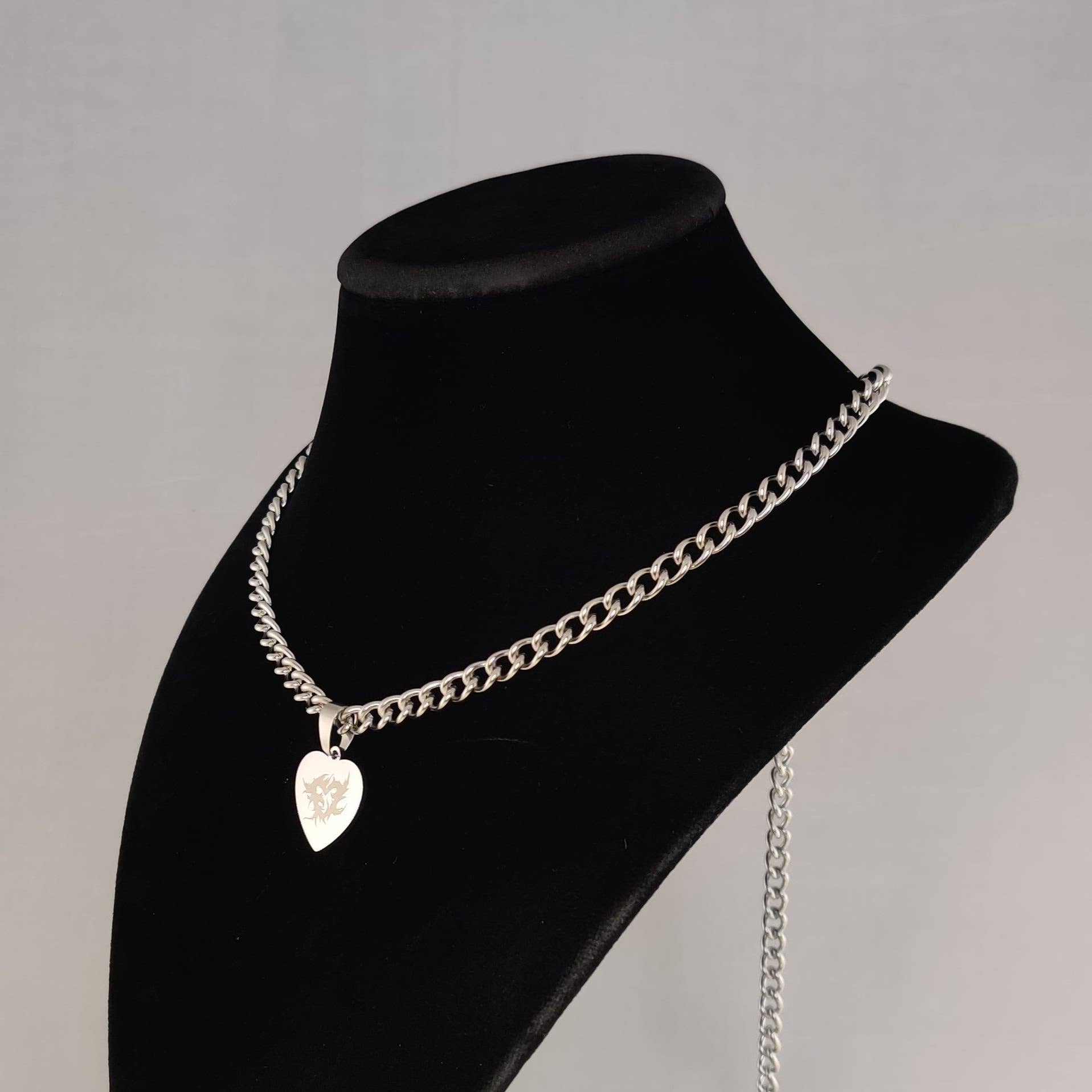 Altcultures - Wholesale Pendant/Charm Necklace - Cybersigilism heart pendant chain necklace2