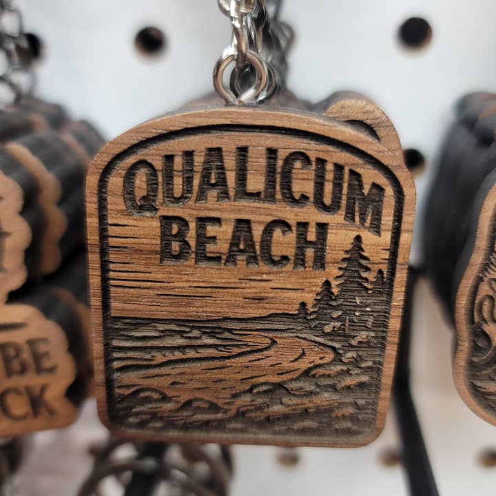 Qualicum Beach Keychain for wholesale by Two Makers Crew