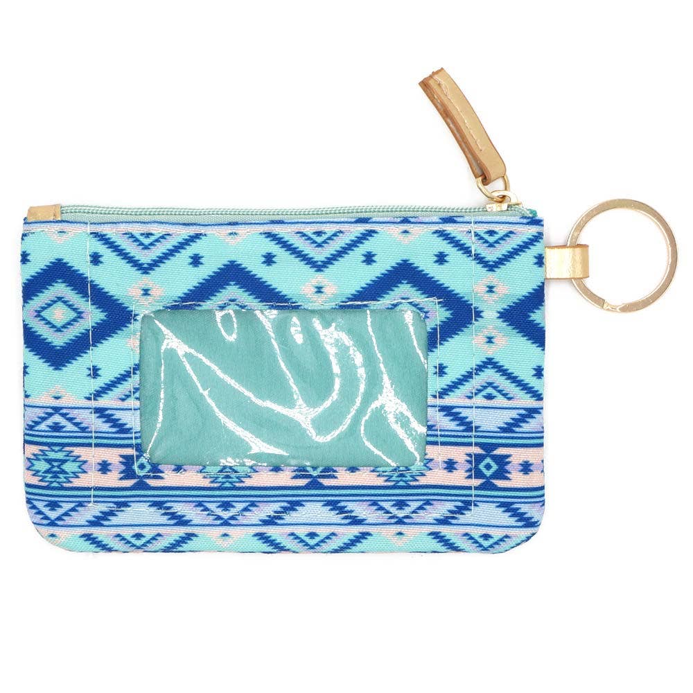 Sensibling Corp. - Wholesale Lanyard - Women's - Boho Aztec Patterned ID Wallet Detachable Lanyard
13