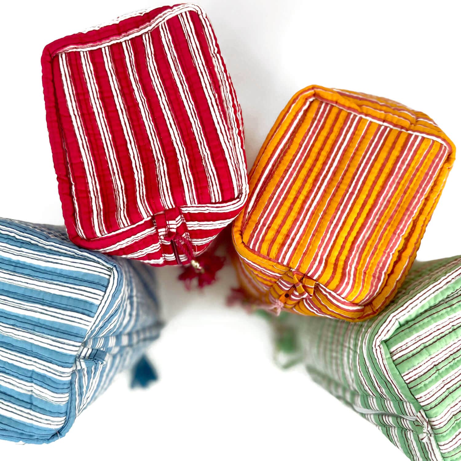 kikooni – bolsa de maquilhagem e cosméticos por atacado – Necessaire artesanal 'Stripes'9