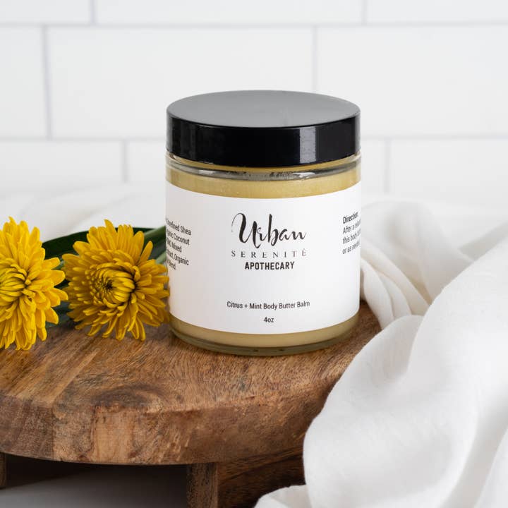 Urban Serenitè - Wholesale Body Balm/Butter - Citrus + Mint Body Butter Balm1