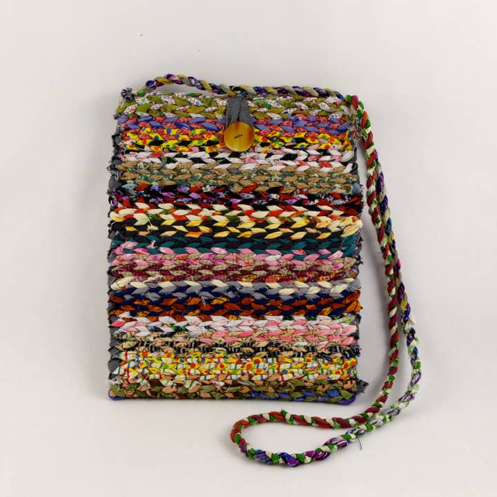 Boho Rag Cross Shoulder Bag for wholesale by Atizan Goods by PeaceQuilts