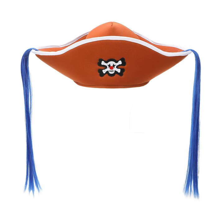 One Piece Buggy Cosplay Hat With Hair for wholesale by Bioworld Merchandising