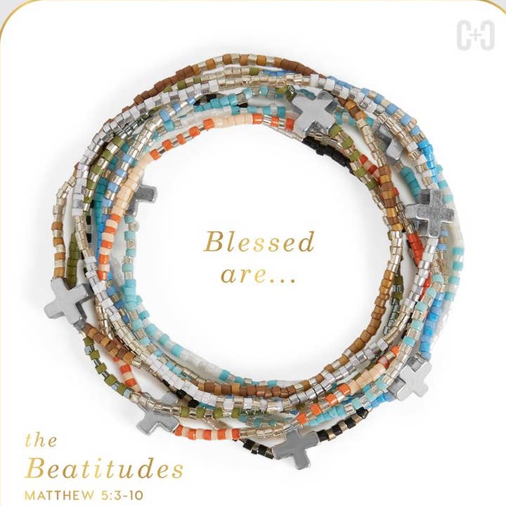 The Beatitudes Cross Charm Bracelet for wholesale by COCO + CARMEN