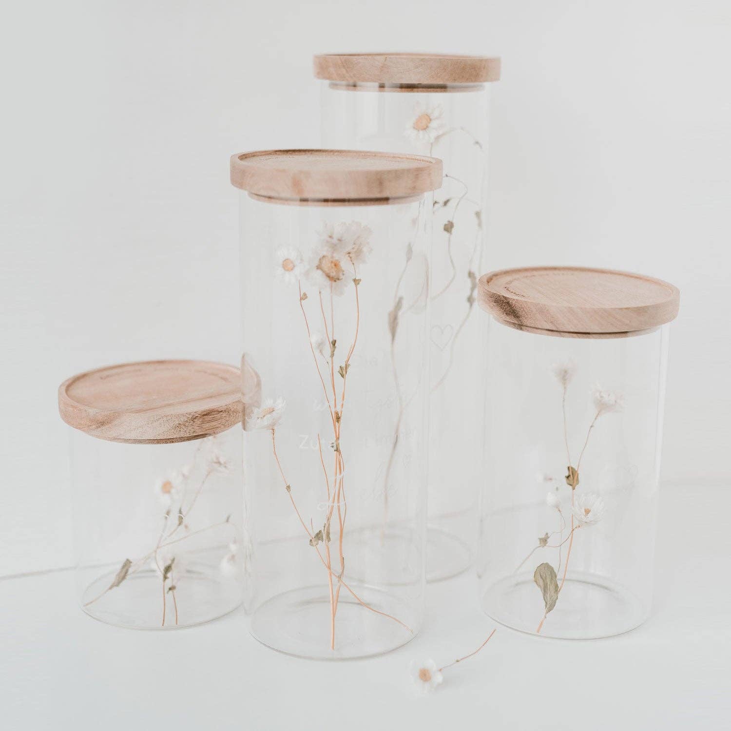 Eulenschnitt - Wholesale Jar - Heart storage jar 19cm (PU = 4 pcs)1