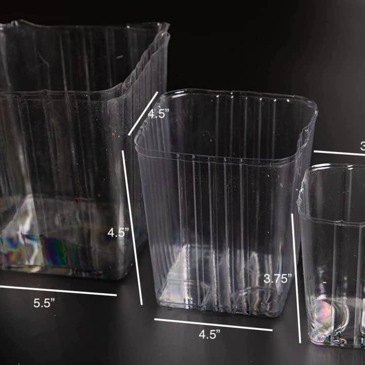 UNIMIX FLORAL – wholesale Plant pot – Liners Clear Plastic Square Wood Boxes Pot Planters & Basket