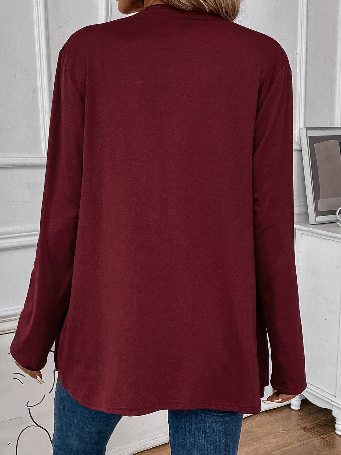 Beyond Apparel - Wholesale Cardigan - Women's - Open Front Long Sleeve Cardigan9