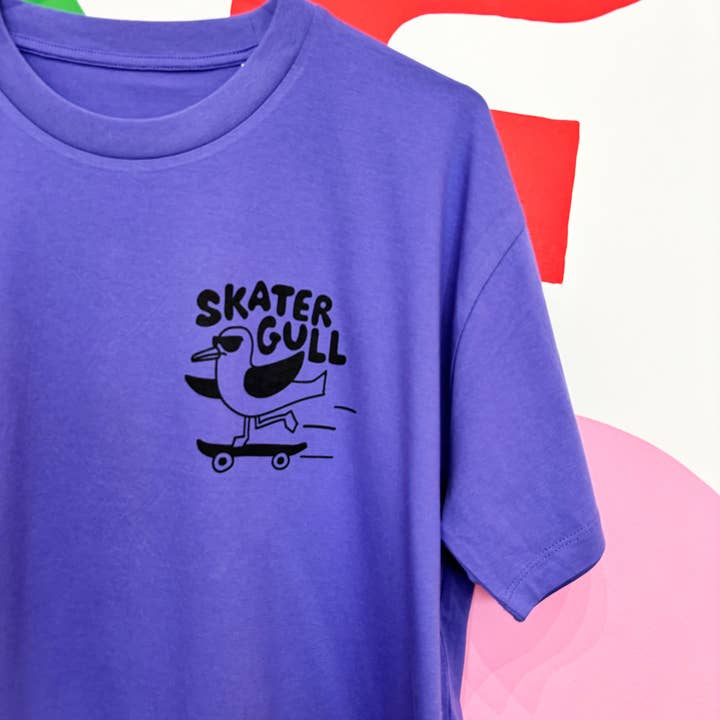 Skater Gull Women's Boxy Cropped T-shirt for wholesale by hello DODO