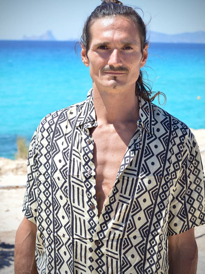 Camisas de rayon para homem, Areia Formentera por atacado de Arena Formentera