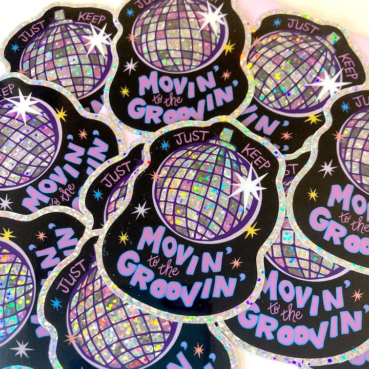 SOMETHING OF A DANDY - Wholesale Sticker - Groovy Disco Die-Cut Sticker