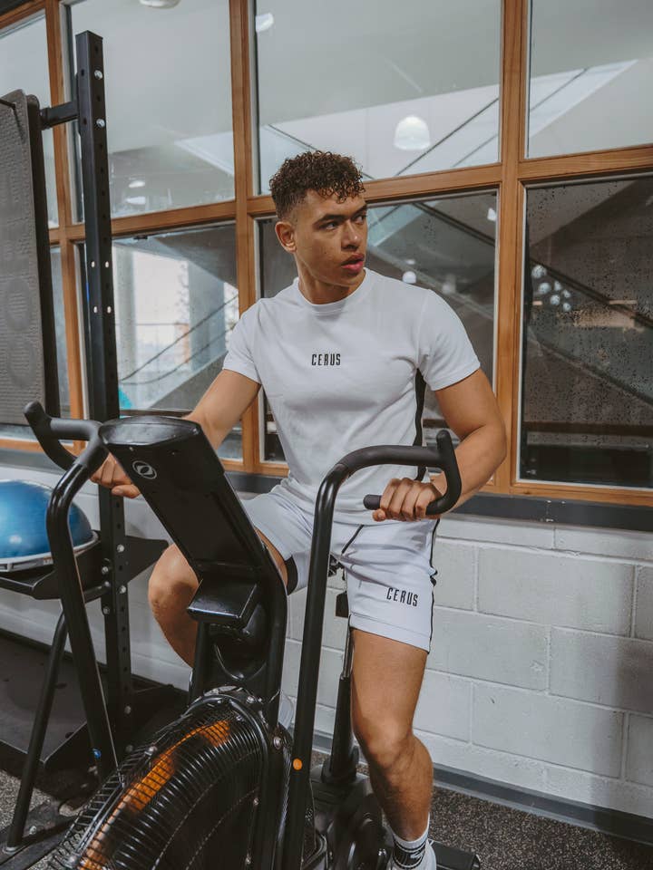 Cerus White Nero Shorts for wholesale by Cerus Clothing