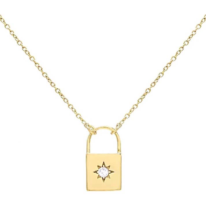 Lock North Star Necklace for wholesale by KIKICHIC