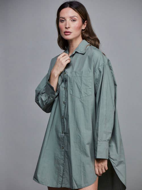 SixtyDays - Vendita all'ingrosso Camicia button down - Donna - Camicia boyfriend oversize in cotone - 40 colori0